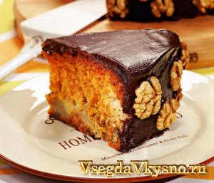 Медовый торт с грушами