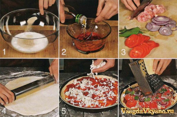 Пицца с индейкой и шалфеем