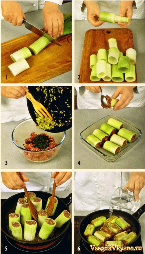 Фаршированный порей