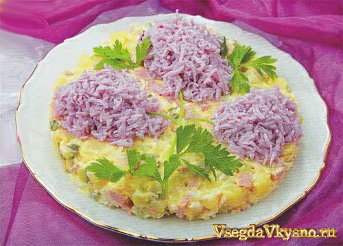 Салат «Сирень»