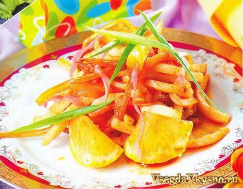 Жареные кальмары – рецепт с фото