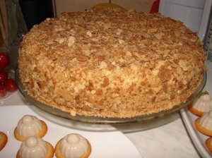 Оригинальный торт "Наполеон" (за пол часа)