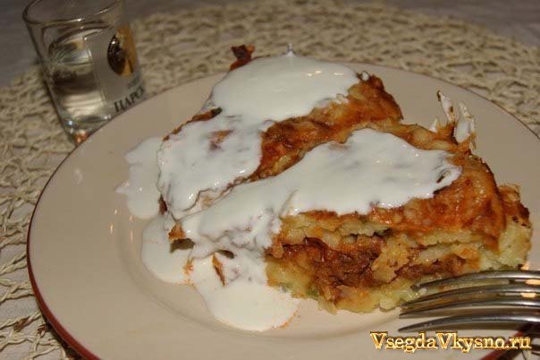 Картофельный пирог-запеканка