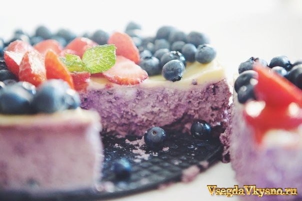 Черничная запеканка