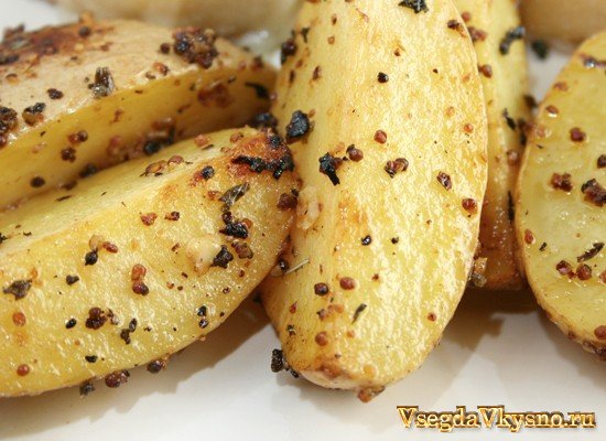 Картофель, запеченный в горчице