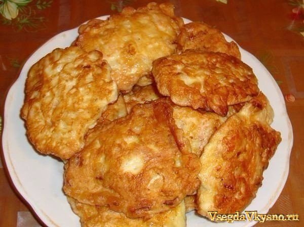 Куриные оладьи