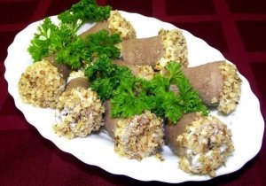 Рулетики из языка